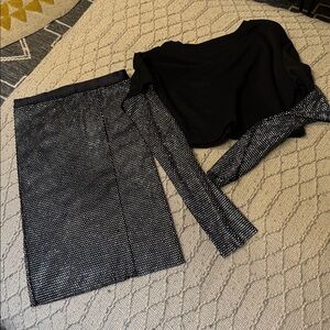 Black and Silver Two-Piece Outfit (N 1) brand